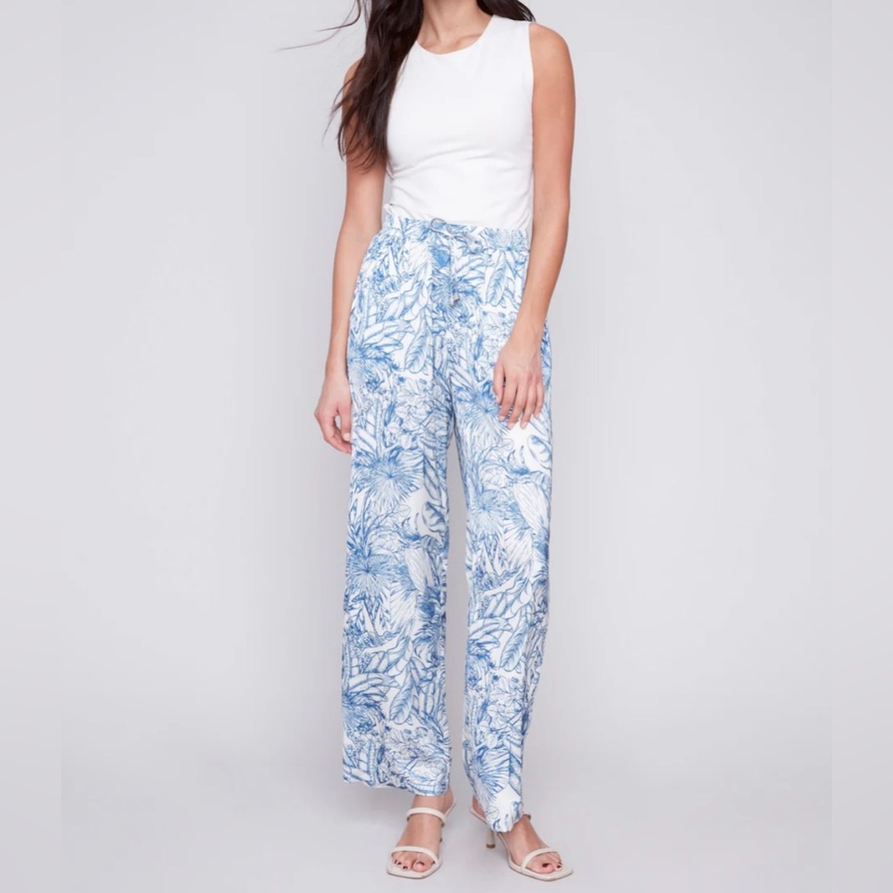 🛑🛑🛑JUNGLE PRINT WIDE LEG SATIN PANTS